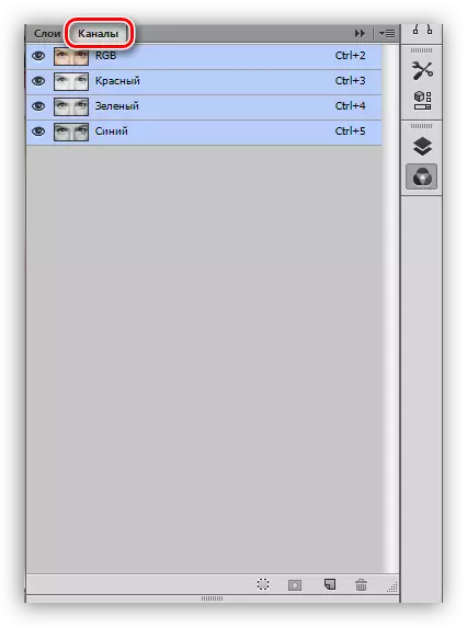 Channel Tab in Photoshop