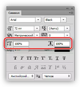 Font scale in photoshop