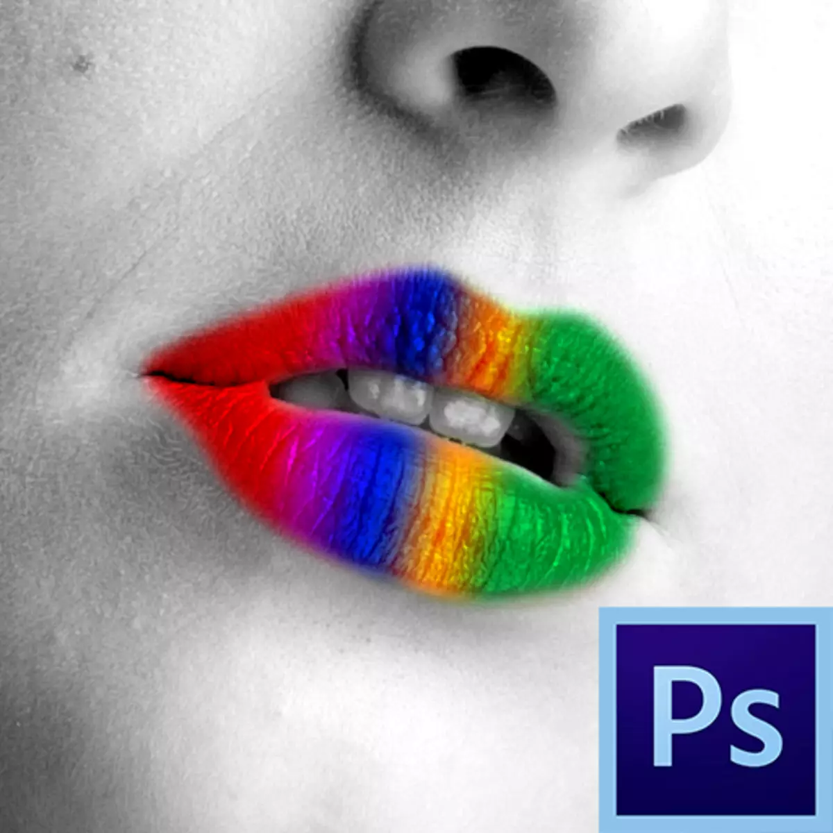 How to make lips in photoshop