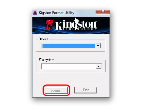 Kingston biçimlendirme yazılımını
