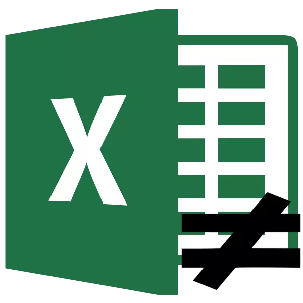 A jel nem egyenlő a Microsoft Excel-vel