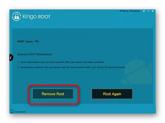 Root verwijderen in Kingo-root