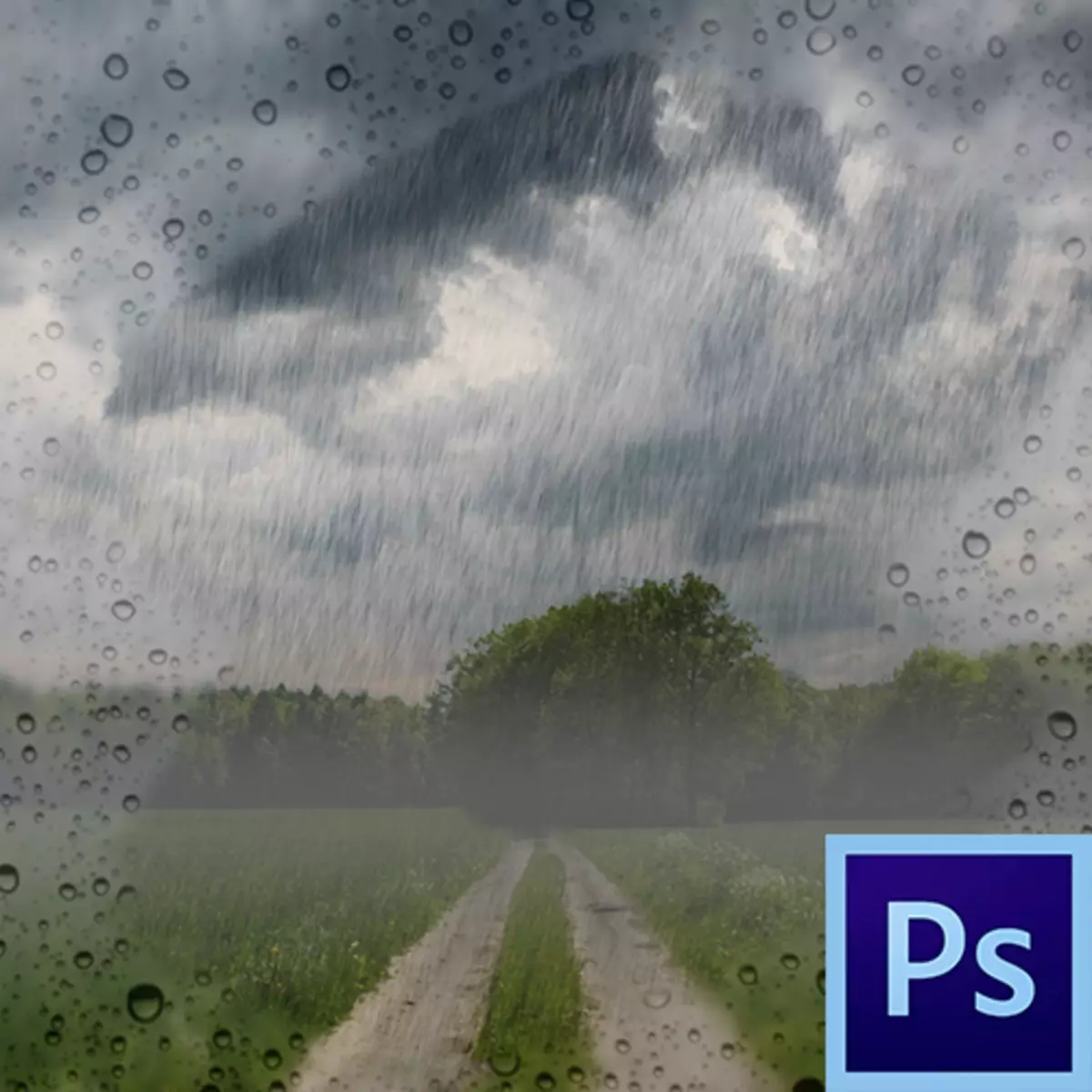 Como facer choiva en Photoshop