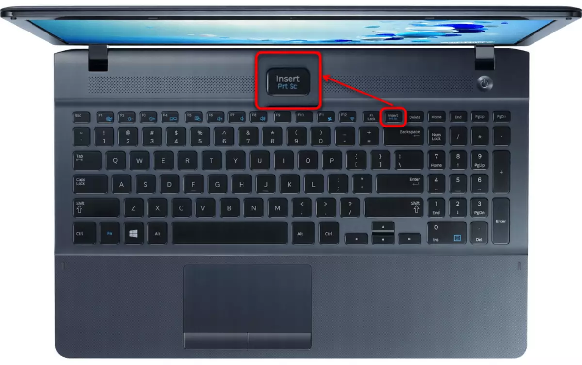 A localización da tecla PRT SC ten novos modelos de ordenadores portátiles de Samsung