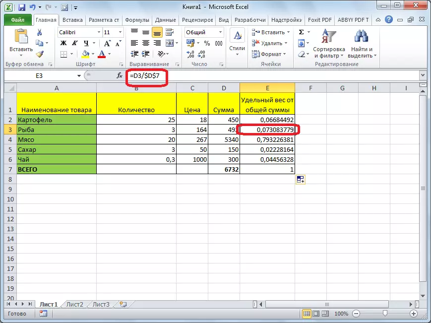 Копіювання абсолютної посилання в Microsoft Excel