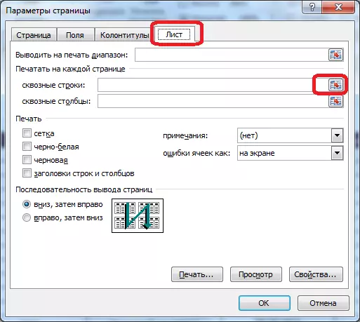 Parastere Page in Microsoft Excel