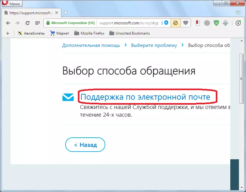 E-Mail-Support in Skype