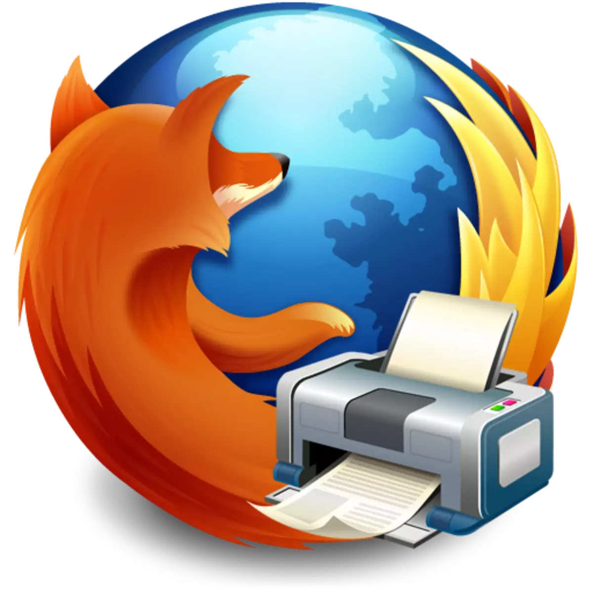Firefox tsoo thaum luam ntawv