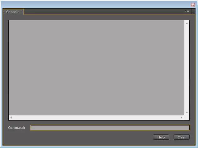 Bảng điều khiển mà không thay đổi ngôn ngữ trong chương trình Adobe Premier Pro