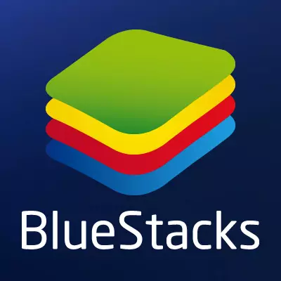 Bluestacks logo.