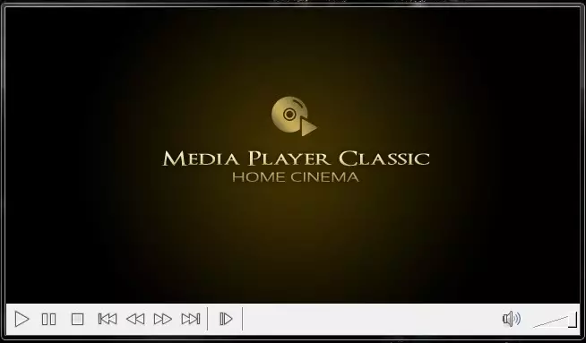 Menú principal en Media Player Classic