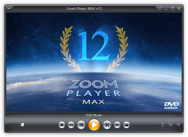 Menú principal en Zoom Player MAX