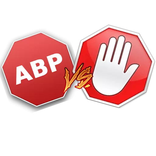 Adblock vs adblock plus simgesi