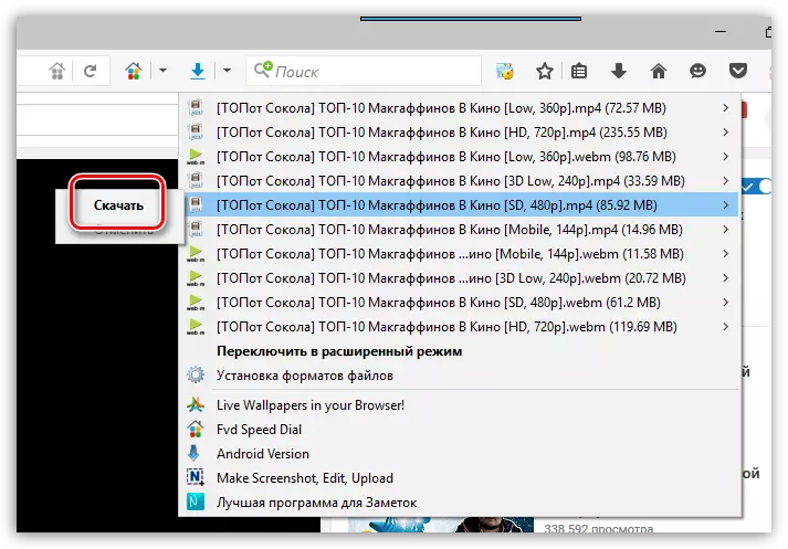 Firefox üçün Flash Video Downloader