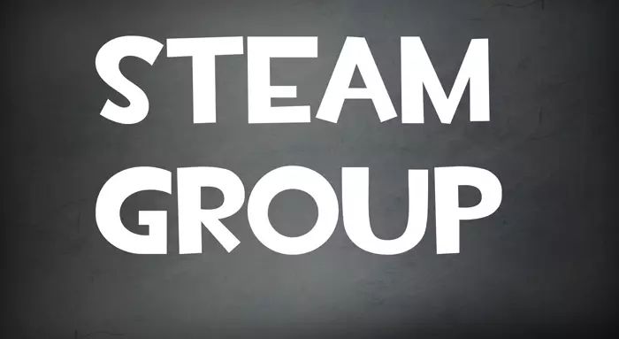 הסרת קבוצה ב לוגו Steam