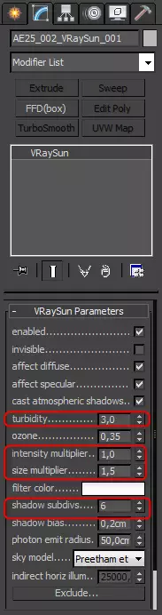 Oświetlenie zewnętrzne V-Ray 3