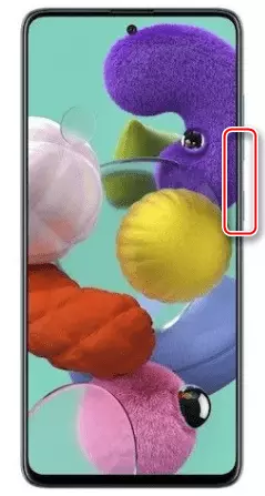 Ustvarjanje posnetka zaslona z uporabo fizičnih ključev na Samsung A51