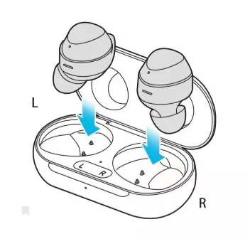 Connecting Galaxy Buds to Charger Case