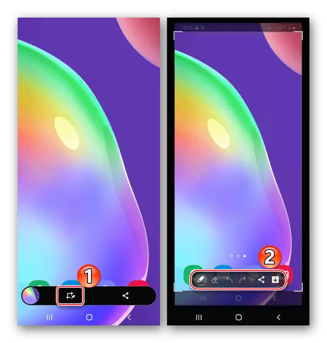 Yin amfani da Edita don aiwatar da Screenshot akan Samsung A31