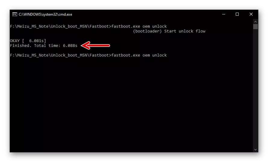 Meizu M5 Note fastboot gidoia osatzea Telefonoen bootloader desblokeatzeko - Arrakastaz