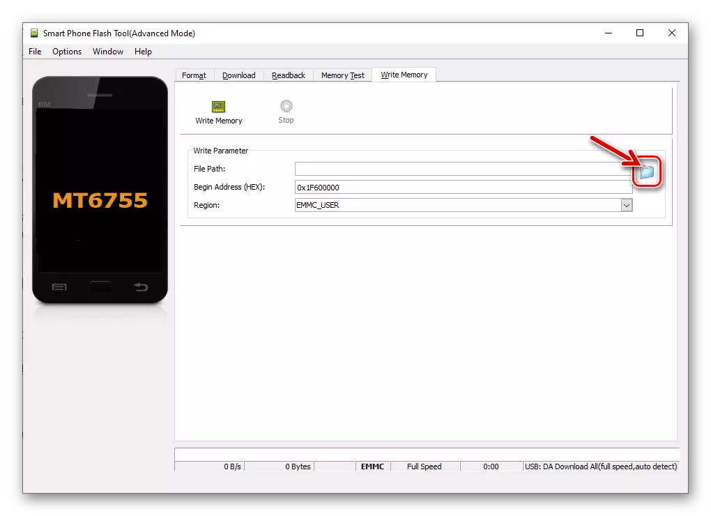 Meizu M5 Poznámka SP Flash Tool - Zapište tlačítko Paměť - Přehled
