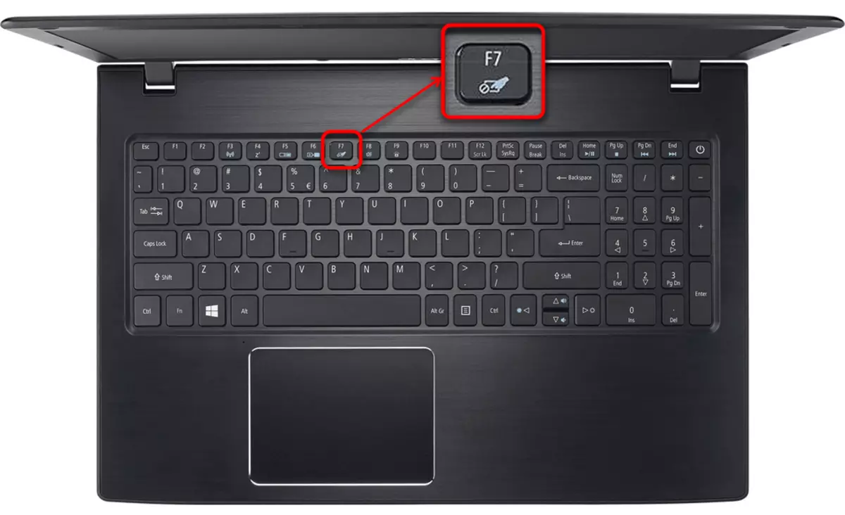 Dréit op den Acer Laptop Touchpad duerch d'Tastatur Ofkiirzung
