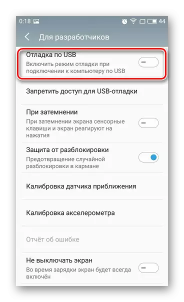 Aktivizo debugimin USB për të eliminuar pajisjen e gabimit të paarritshëm kur kopjimi në Android