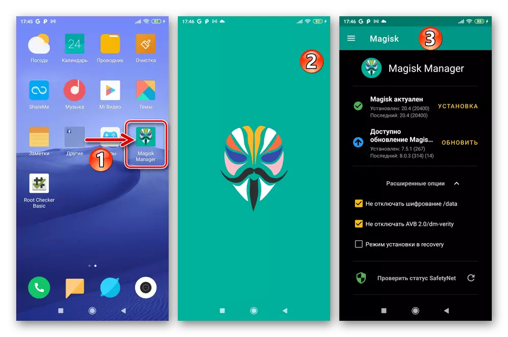 Xiaomi redmi 6A Magisk Bestuurder (Rut-Privilegie Bestuurder) op 'n smartphone