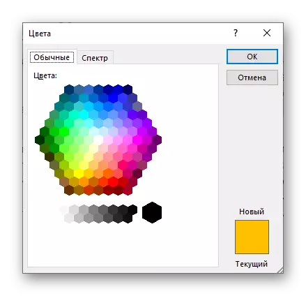 Paleta estendida de cores de recheo de texto convencional en Microsoft Word