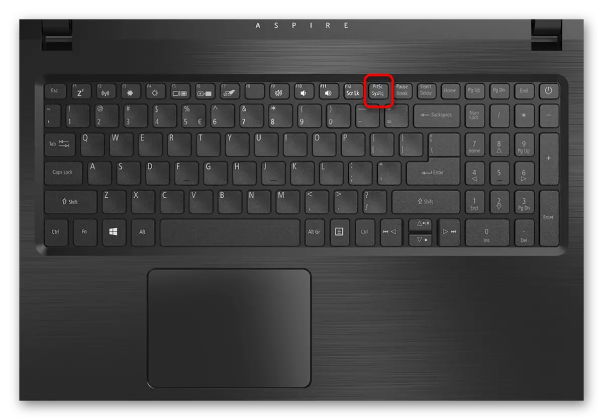 Druk skerm Ligging Voorbeeld Notebook Acer