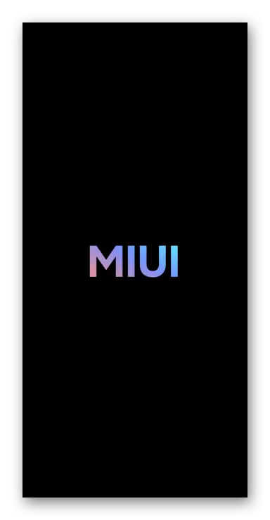 Xiaomi Miui output from the factory recovery smartphone, loading the operating system