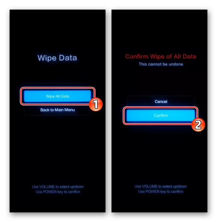 Xiaomi Miui - Fabrikkgjenoppretting Tørkdata - Tørk alle data - Bekreft