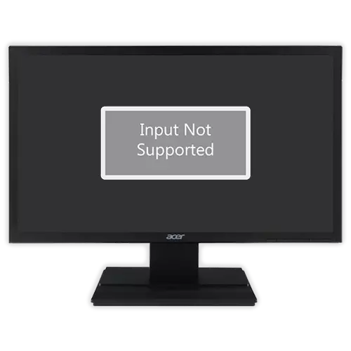 Input tidak disokong Monitor Acer