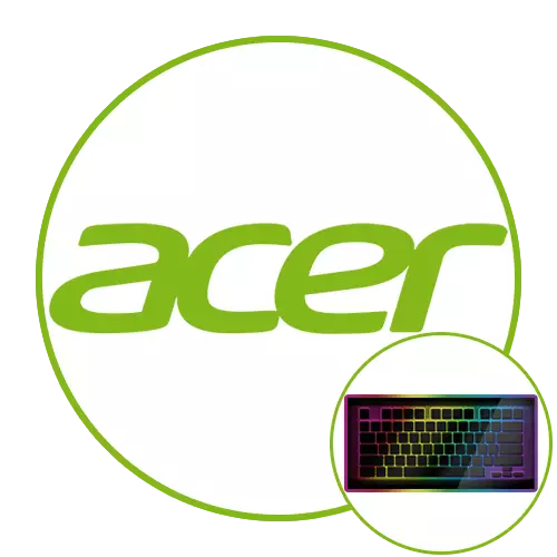 Paano i-on ang backlight sa laptop na keyboard Acer