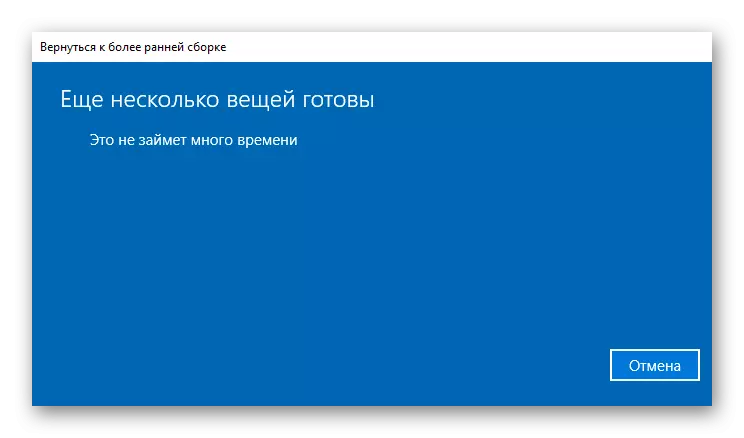 Windows 10 voorbereiden Terugkeer naar vorige assemblage