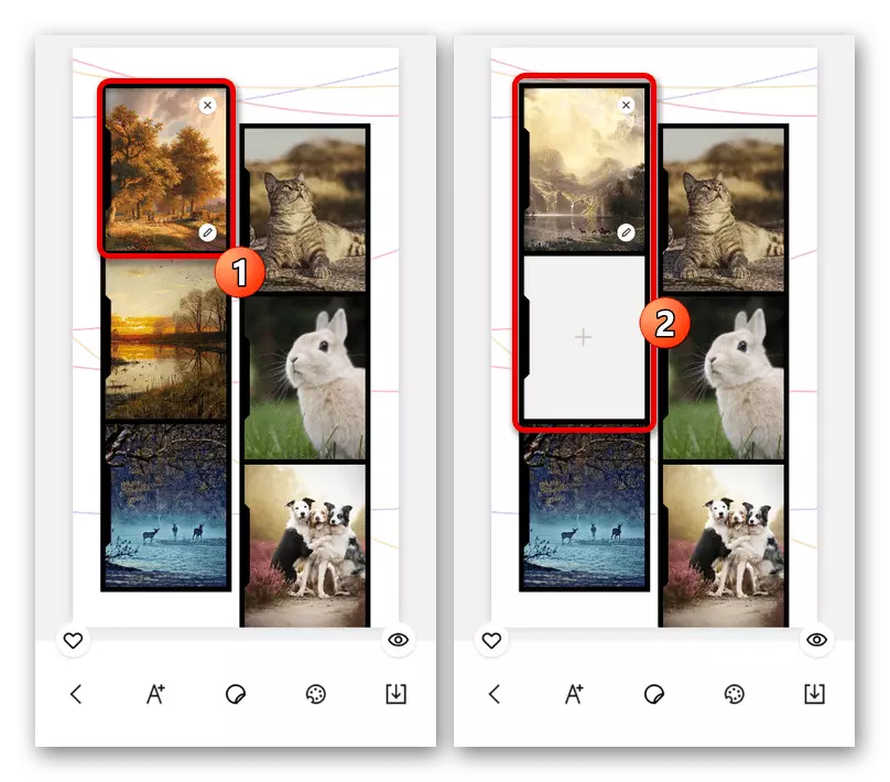 Billedstyring fra Collage i StoryArt Application