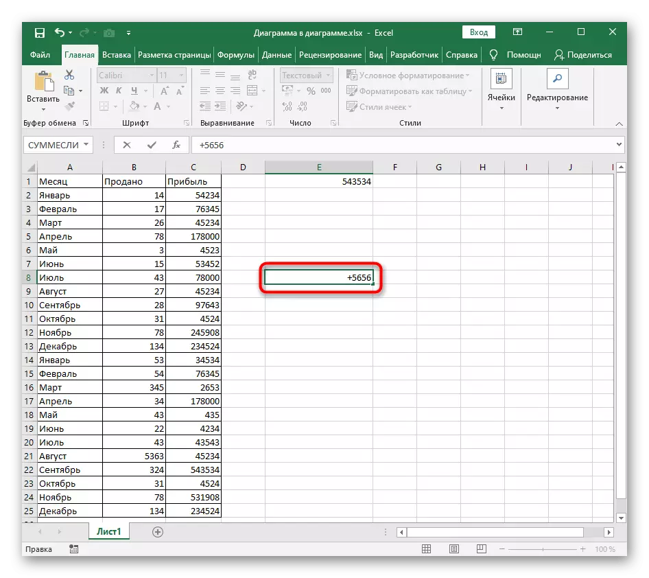Excel တွင်အပေါင်းဆိုင်းဘုတ်ကိုထည့်ရန်စာသားအပေါ်အောင်မြင်သောပြောင်းလဲမှု