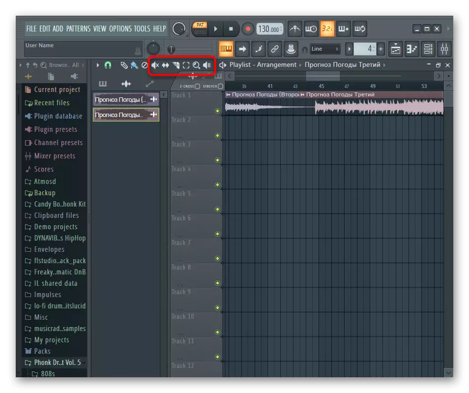 Käyttämällä toimintoja Muokkaa kappaleita FL Studioon liittymisen jälkeen