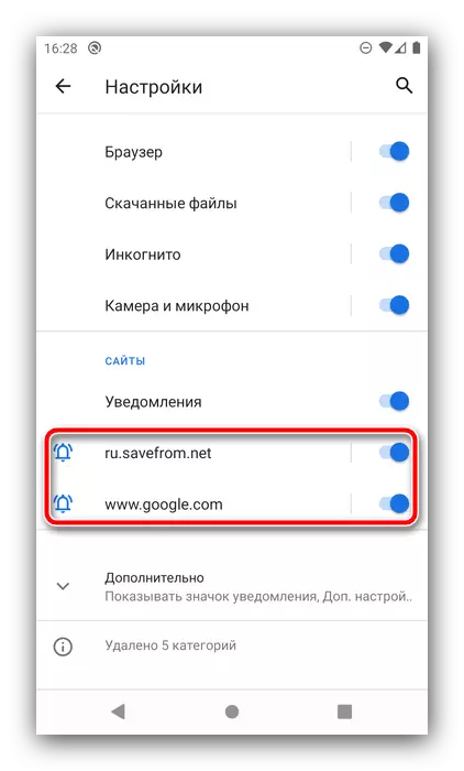 Itfi n-notifiki minn siti biex jimblokka l-ispam fil-browser fl-Android