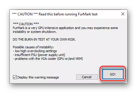 警告视频卡在PC Furmark程序中检查其参数的风险