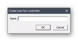 Enter the name for the profile with increasing the speed of the cooler in Speedfan