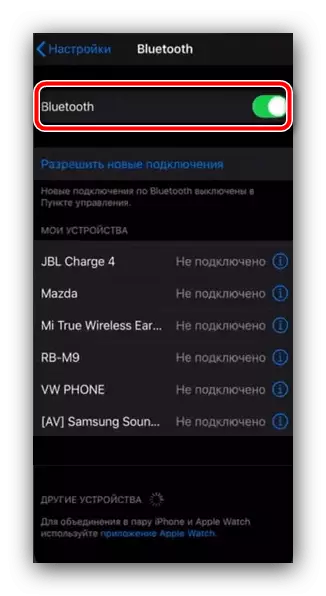 Aktivno Bluetooth povezati Gamepad PS4 na iPhone nove različice