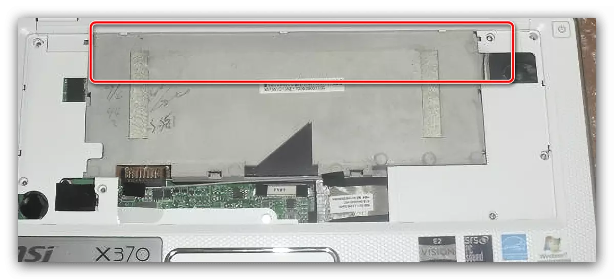 MSI X370 MS-1356 ноутбугун бузгандыгы үчүн мыкты панелди алып салыңыз