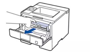 ब्रदर प्रिंटर कारतूस पुनर्स्थित करण्यासाठी टोनर फोटो टोनर काढून टाकणे