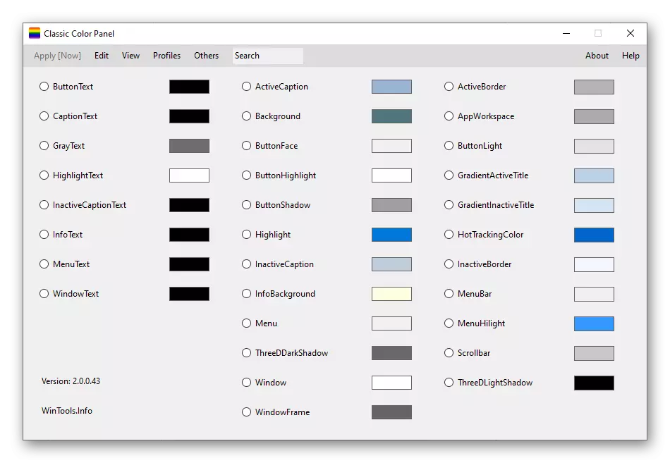 Setarea culorii ferestrei printr-un program suplimentar în Windows 10