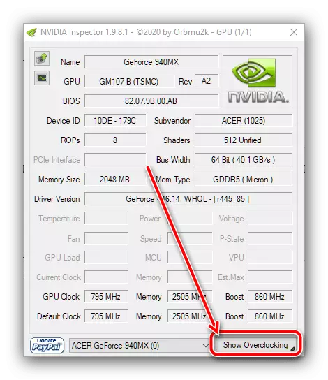 Open Overclocking Settings in NVIDIA Inspector To eliminate the error, the application blocked access to graphic equipment in Windows 10