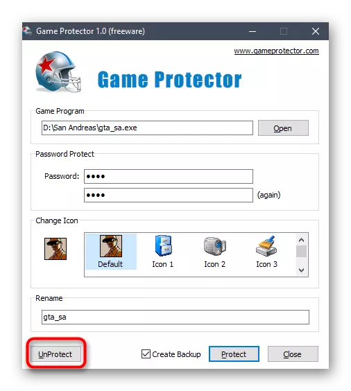 Reset Passwuert Schutz Spill duerch de Match Protectorsprogramm am Windows 10