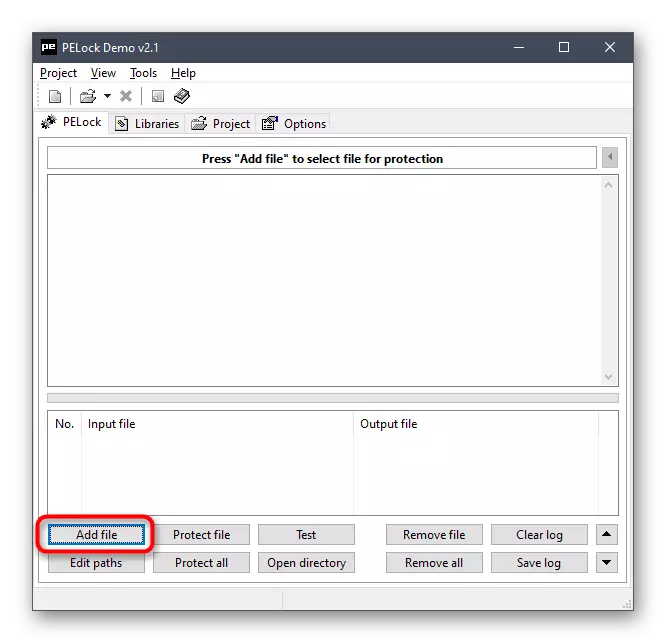 Гузариш ба интихоби файли бозӣ барои насб кардани парол тавассути барномаи PEROCK дар Windows 10