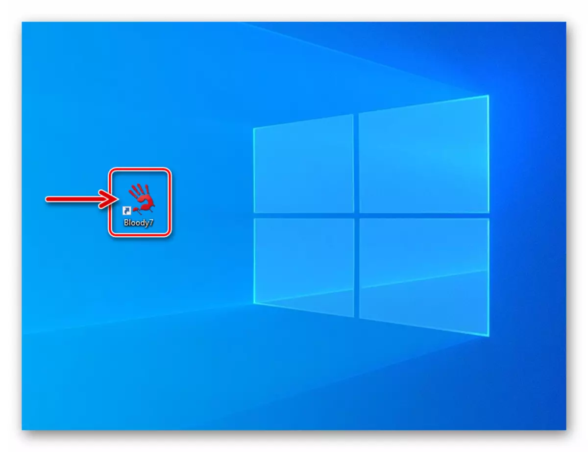 Bloody 7 Ohjelman käynnistäminen hiirien määrittämiseksi Windows-työpöydältä