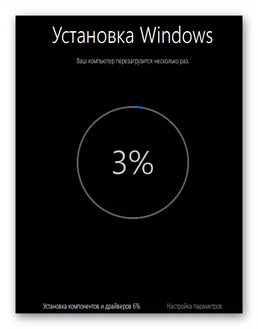 Tsarin shigar da Windows 10 da abubuwan haɗin kai tare da adana bayanan mutum